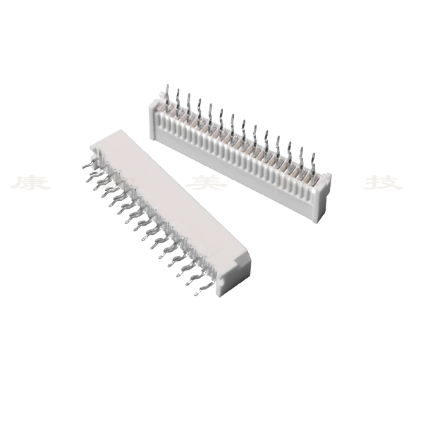 交錯(cuò)針單面接直插ffc連接器